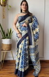 VK 4236 Soft Linen Digital printed Sarees Wholesale Market In Surat